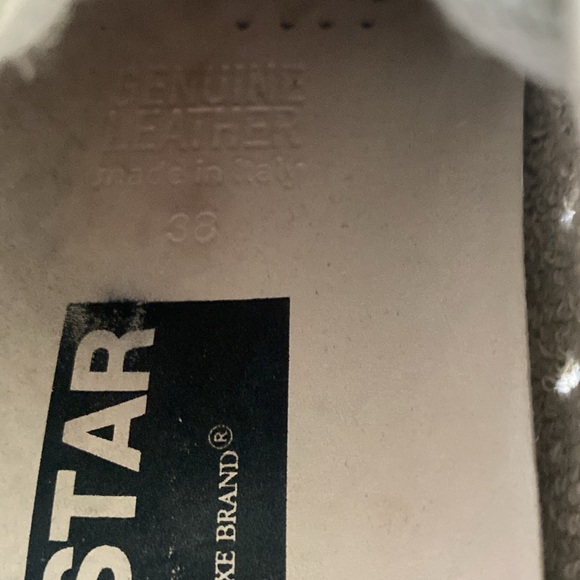  Superstar Low Rise Sneakers White and Gray Leather Size 38
